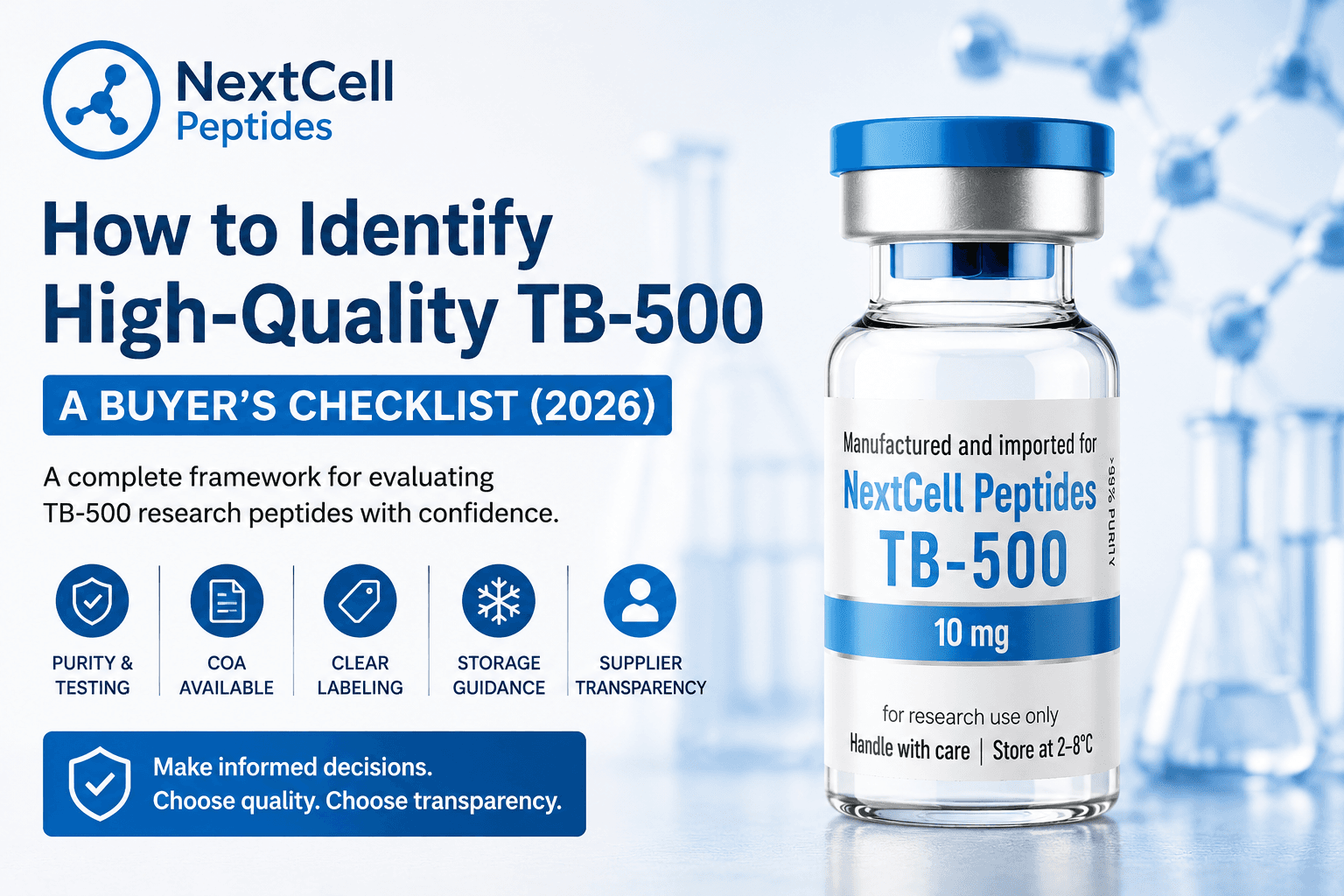 How to Identify High-Quality TB-500: A Buyer's Checklist (2026)