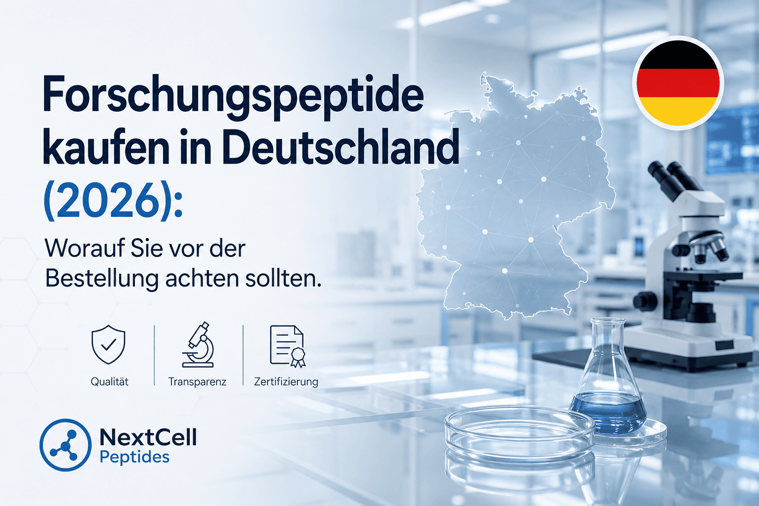 Forschungspeptide kaufen in Deutschland (2026): Worauf Sie vor der Bestellung achten sollten